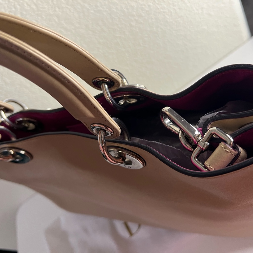 Dior Beige Leather Tote with Silver Accents - Picture 2 of 13